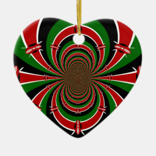Ornamento De Cerâmica Jambo Habari! Kenya Hakuna Matata
