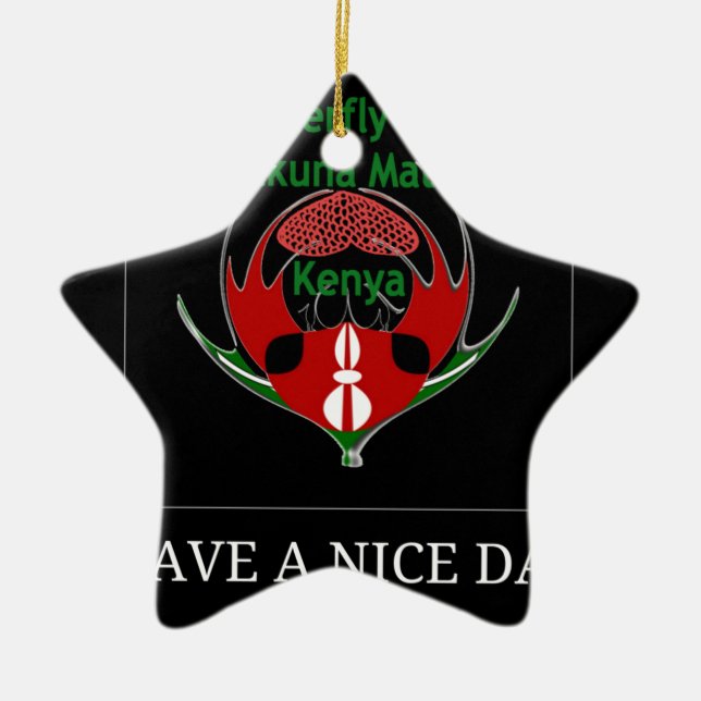 Ornamento De Cerâmica Jambo Kenya (Frente)