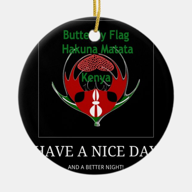 Ornamento De Cerâmica Jambo Kenya (Frente)