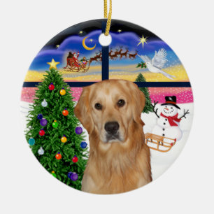 Ornamento De Cerâmica Janela Xmas - Recuperador de Ouros (K)