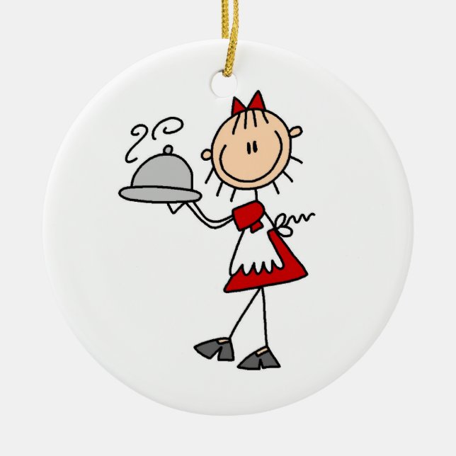 Ornamento De Cerâmica Janto Servido (Frente)