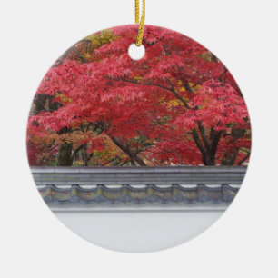 Ornamento De Cerâmica Japão, Kyoto, cor do outono no Templo de Eikando