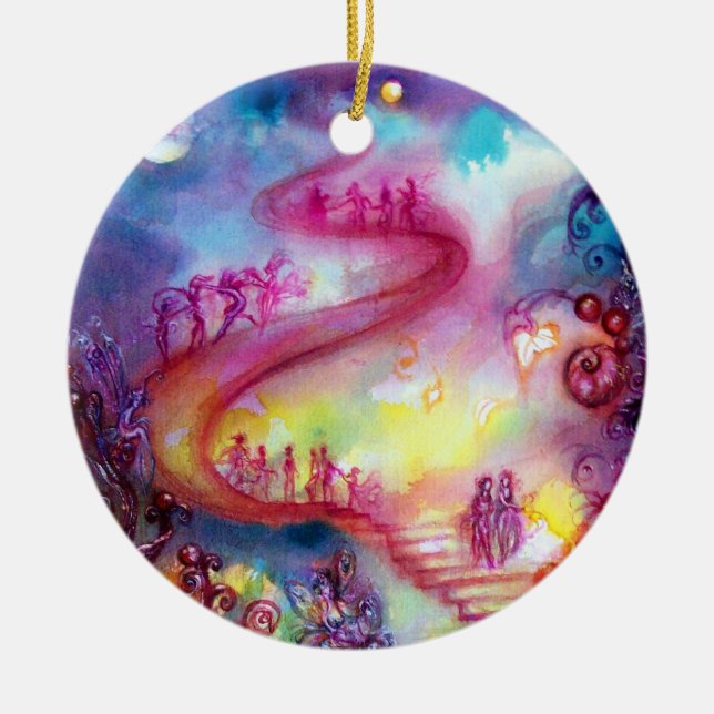 ORNAMENTO DE CERÂMICA JARDIM DAS SOMBRAS PERDIDAS- ESCADAS MÍSTICAS (Frente)