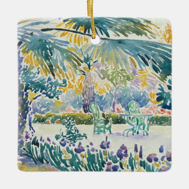 Ornamento De Cerâmica Jardim do pintor no santo Clair (Frente)