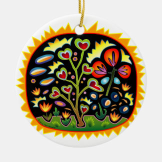 Ornamento De Cerâmica Jardim Funky