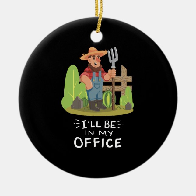 Ornamento De Cerâmica Jardinagem (Frente)