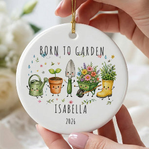 Ornamento De Cerâmica Jardineiro Personalizado Nato para Jardinar
