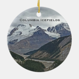 Ornamento De Cerâmica Jasper National Park Glacier Viagem Ornament