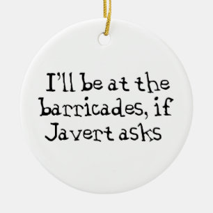 Ornamento De Cerâmica Javert Os Miseráveis