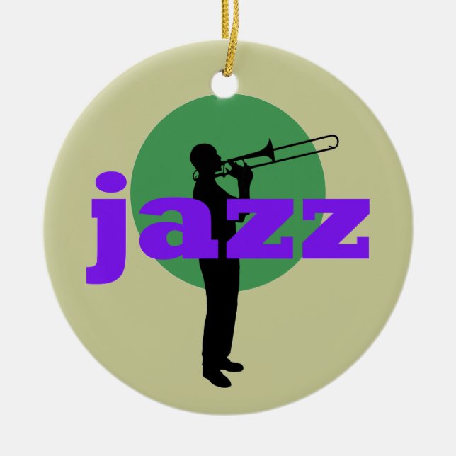 Ornamento De Cerâmica Jazz (Frente)