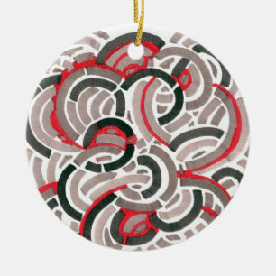 Ornamento De Cerâmica Jazz Coils Holiday Ornament