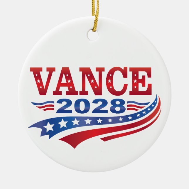 Ornamento De Cerâmica JD Vance President 2028 (Frente)