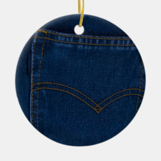 Ornamento De Cerâmica jeans azuis
