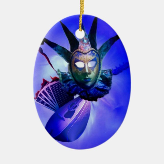 Ornamento De Cerâmica Jester Ornament (Frente)