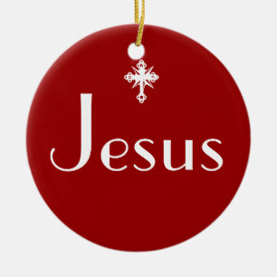 Ornamento De Cerâmica Jesus a razão