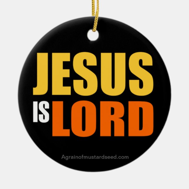 Ornamento De Cerâmica Jesus de Natal (Frente)