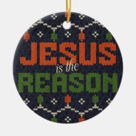 Ornamento De Cerâmica Jesus é a razão