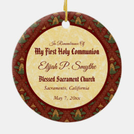 Ornamento De Cerâmica Jesus Instituindo a Santa Comunhão (SAU 045)