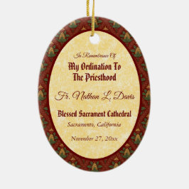 Ornamento De Cerâmica Jesus Instituindo o Eucarista (SAU 045)