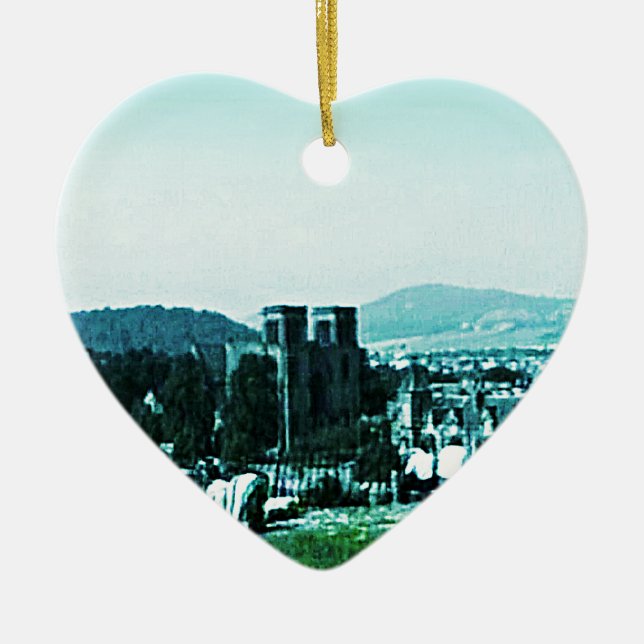 Ornamento De Cerâmica jGibney da arte snap-38784 do castelo de Scotland (Frente)