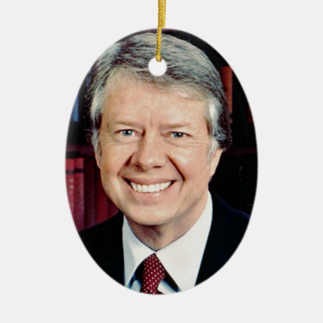 Ornamento De Cerâmica Jimmy Carter (Frente)