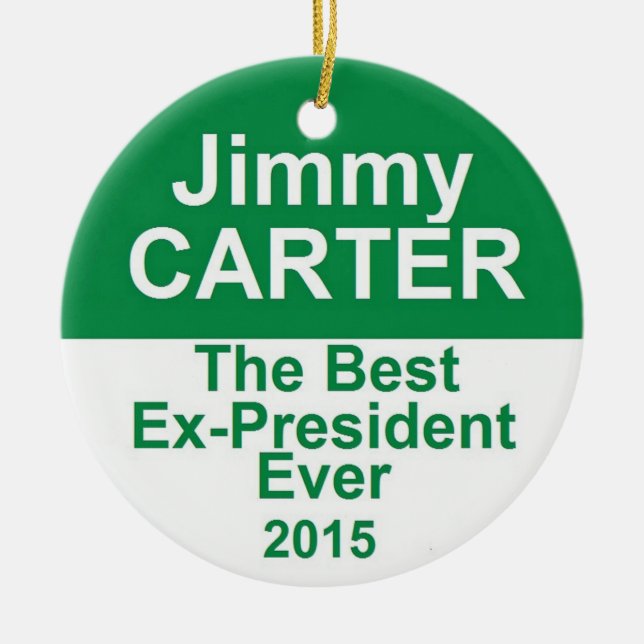 ORNAMENTO DE CERÂMICA JIMMY CARTER (Frente)