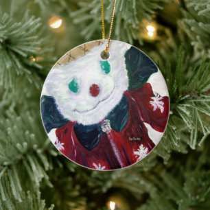 Ornamento De Cerâmica Jingle Bear