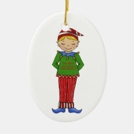 Ornamento De Cerâmica Jingle Elves "Goody"