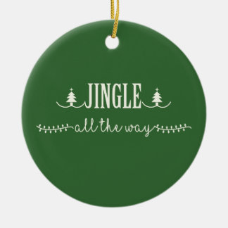Ornamento De Cerâmica Jingle Por Todo O Caminho