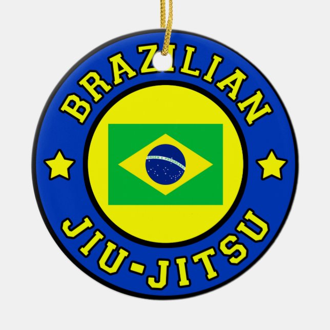Ornamento De Cerâmica Jiu Jitsu (Frente)