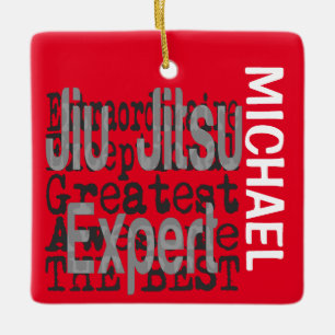 Ornamento De Cerâmica Jiu Jitsu Expert Extraordinaire CUSTOM