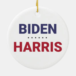 Ornamento De Cerâmica Joe Biden e Kamala Harris (2020 - Eleições nos EUA