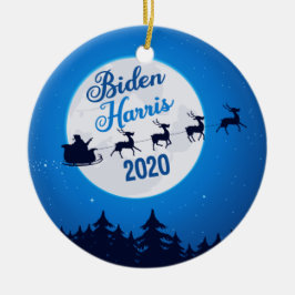 Ornamento De Cerâmica Joe Biden Kamala Harris 2020 Natal