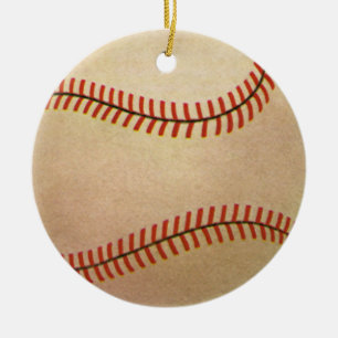 Ornamento De Cerâmica Jogador de Basebol Esportivo Vintage, Catcher com