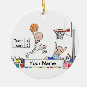 Ornamento De Cerâmica Jogador de Basquete - Masculino