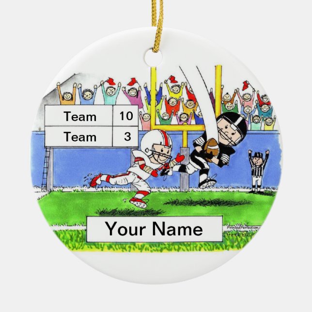 Ornamento De Cerâmica Jogador de futebol - Masculino (Frente)