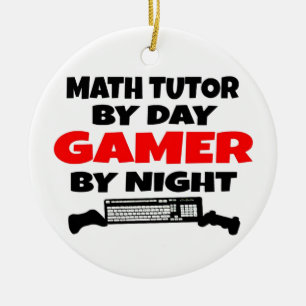 Ornamento De Cerâmica Jogador de Tutor de Matemática