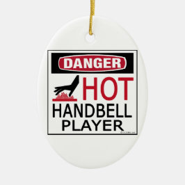 Ornamento De Cerâmica Jogador quente do Handbell