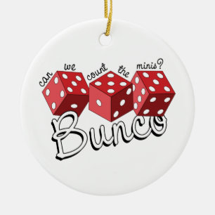 Ornamento De Cerâmica Jogo de Dados Bunco