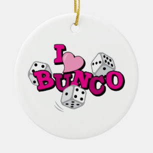 Ornamento De Cerâmica Jogo de Dados Bunco