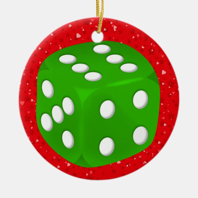 Ornamento De Cerâmica Jogo - Vegas (Frente)