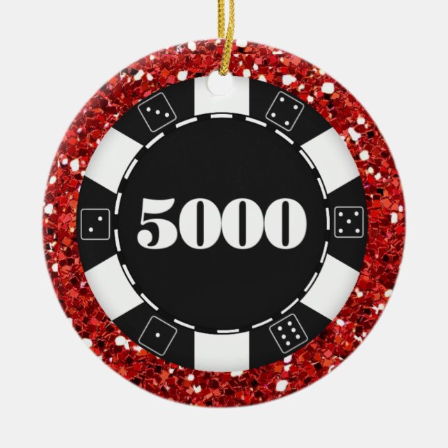 Ornamento De Cerâmica Jogo - Vegas (Frente)