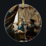 Ornamento De Cerâmica Johannes Vermeer - A Alegoria da Pintura<br><div class="desc">A Alegoria da Pintura / A Arte da Pintura - Johannes Vermeer,  1666-1668</div>