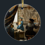 Ornamento De Cerâmica Johannes Vermeer - A Alegoria da Pintura<br><div class="desc">A Alegoria da Pintura / A Arte da Pintura - Johannes Vermeer,  1666-1668</div>