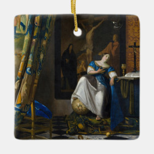 Ornamento De Cerâmica Johannes Vermeer - Alegoria de fé