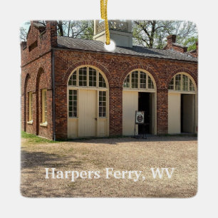 Ornamento De Cerâmica John Browns Fort em Harpers Ferry, West Virginia.