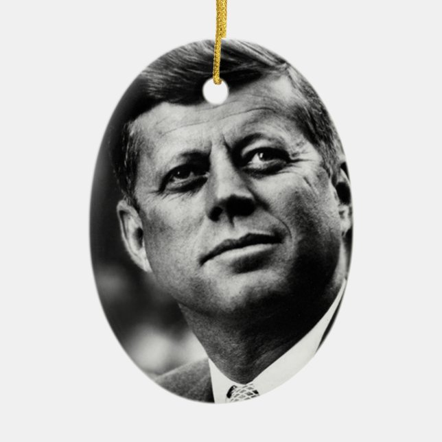 Ornamento De Cerâmica John F Kennedy Presidente (Frente)