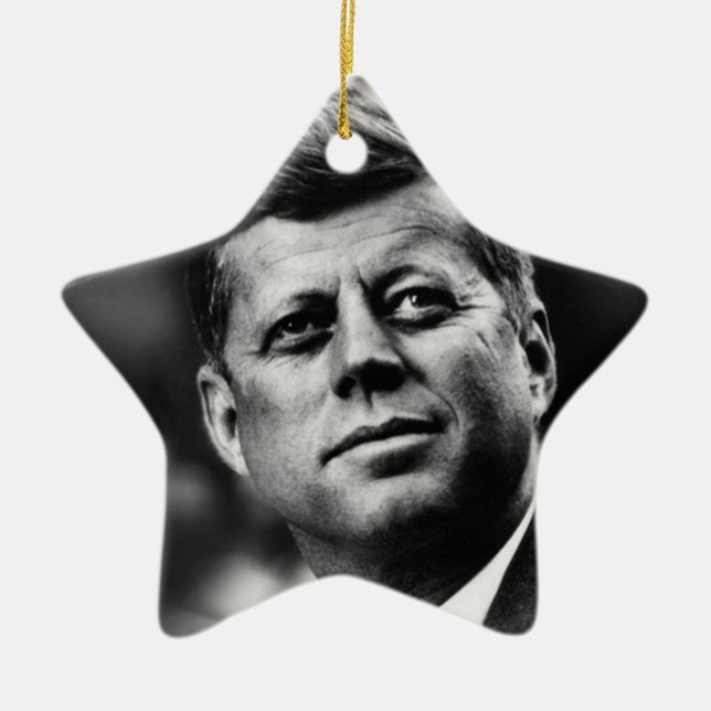 Ornamento De Cerâmica John F Kennedy Presidente (Frente)