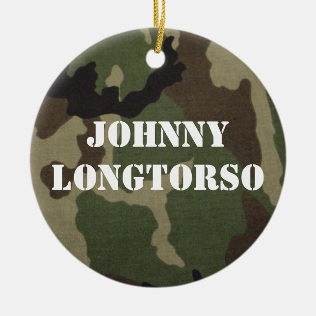 Ornamento De Cerâmica Johnny Longtorso (Frente)