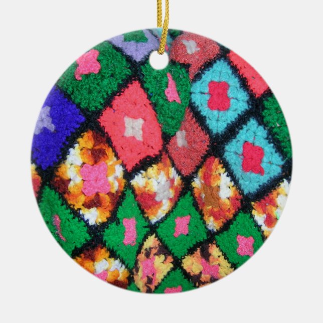 Ornamento De Cerâmica Jóia afegã (Frente)